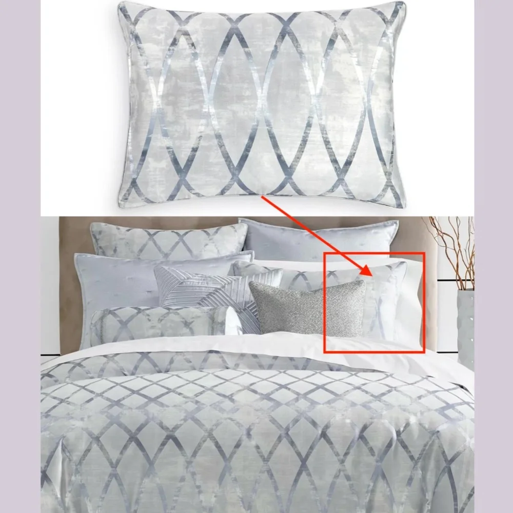 NEW $120 [ 1 Standard ] Pillow Sham for Hotel Collection Dimensional‎ Blue